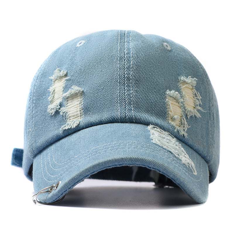 Wholesale All-match Ripped Baseball Cap Vintage Sun Hat