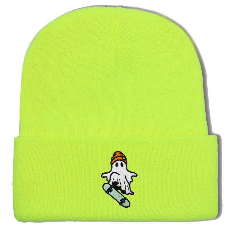 Wholesale Skateboarding Devil Embroidered Knitted Hat