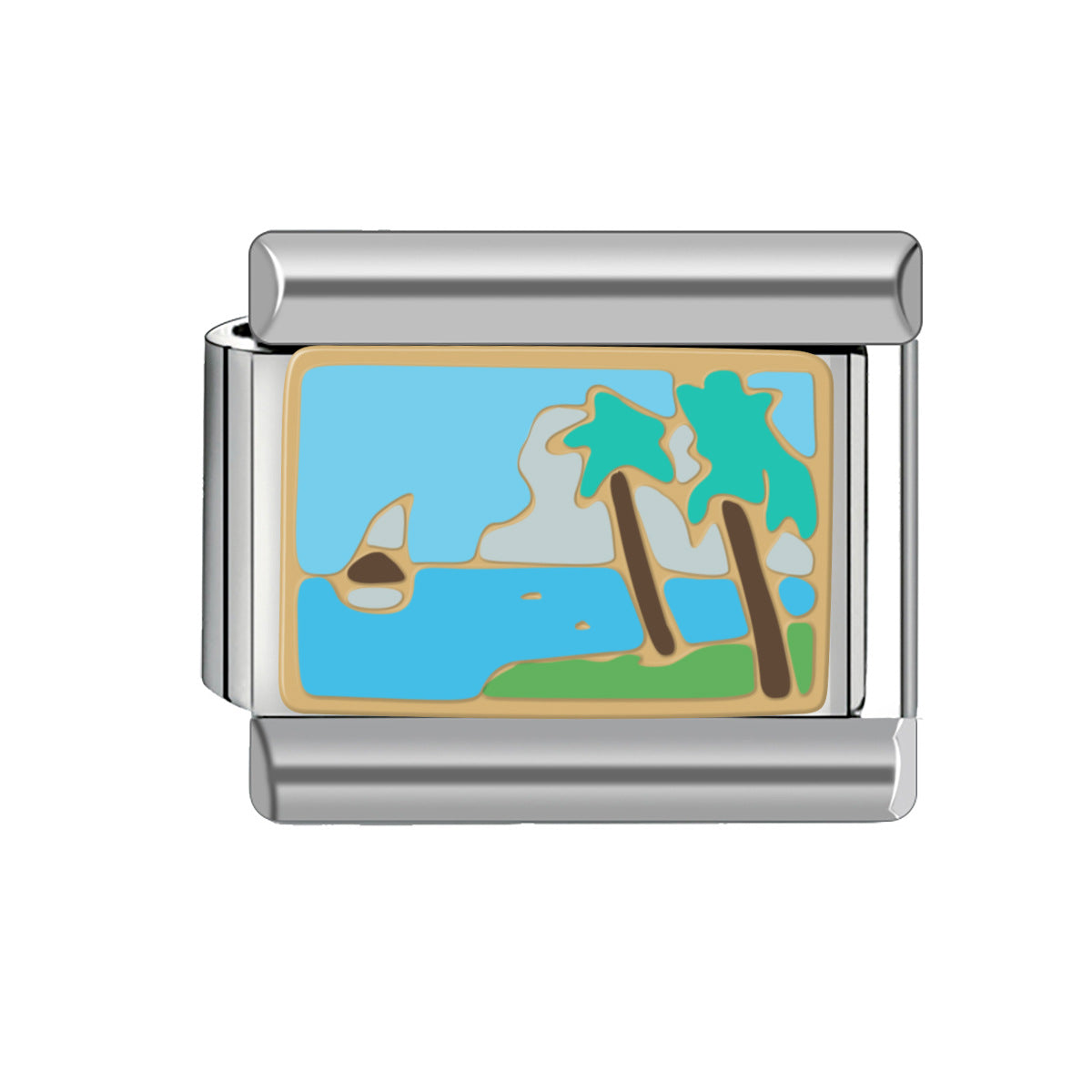 Wholesale Italian Charm Bracelet 9mm DIY Splicing Butterfly Series Stainless Steel Composable Bracelet