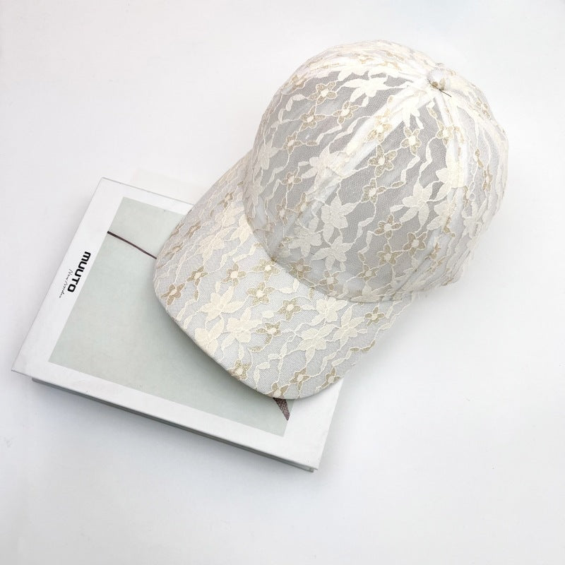 Wholesale Lace Baseball Cap Mesh Breathable Sunscreen Hat Baseball Cap