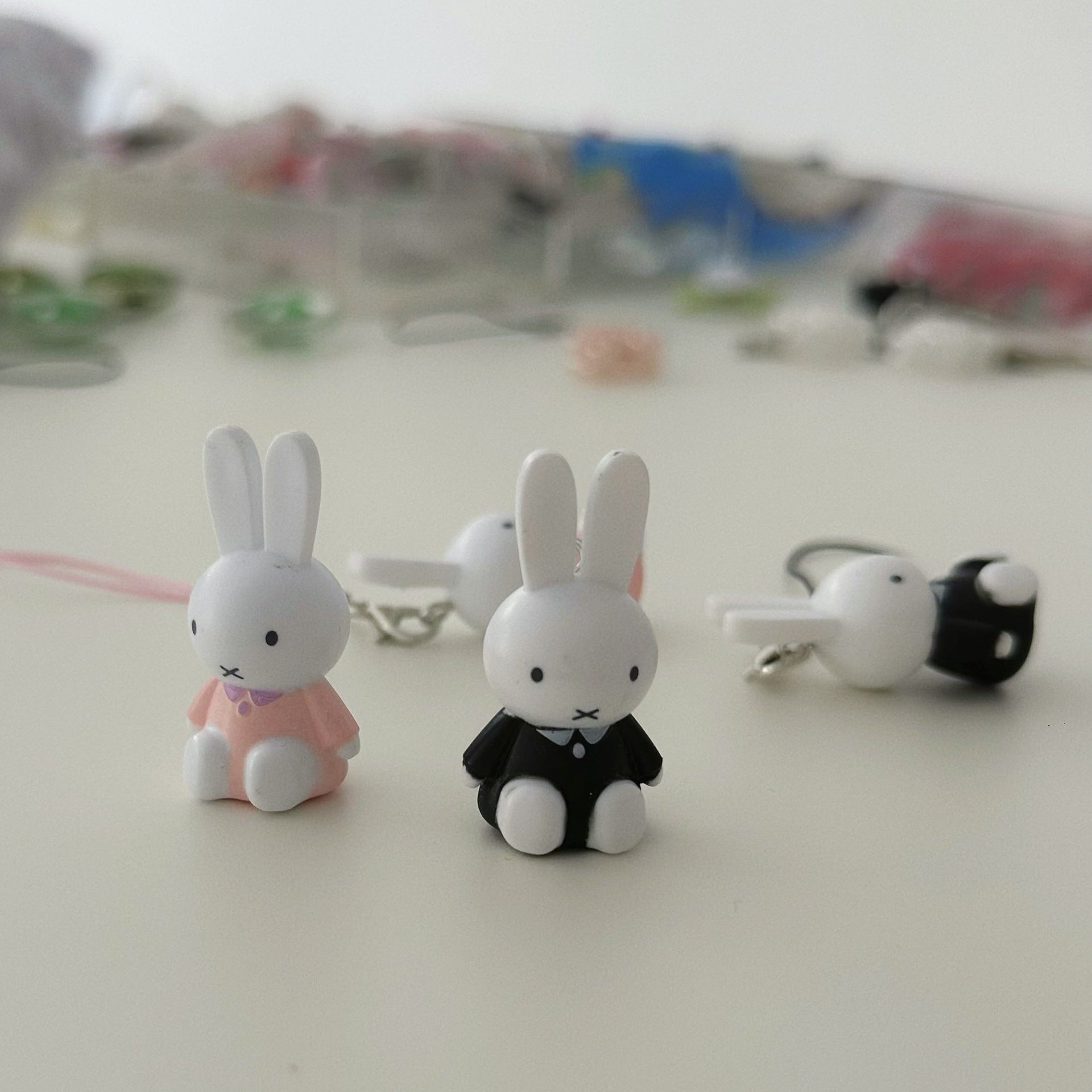 Wholesale 5pcs Cute Retro Animal Mobile Bunny Phone Chain