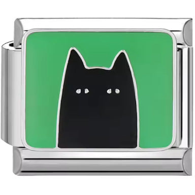 Wholesale Italian Charm Bracelet 9mm DIY Splicing Removable Color Cat Stainless Steel Composable Bracelet