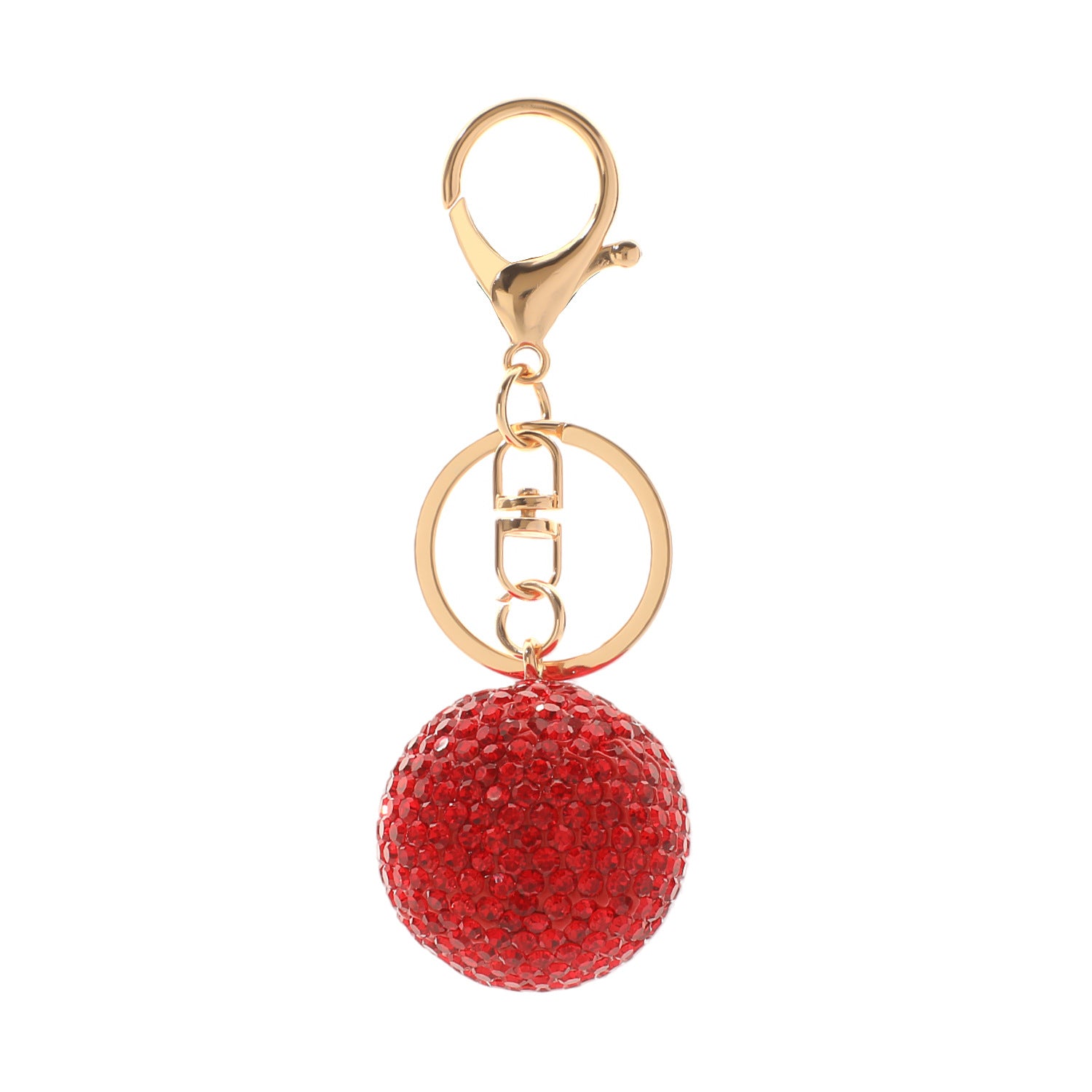 Wholesale Korean Style Crystal Ball Rhinestone Car Keychain Women Fashion Bag Charm Gift
