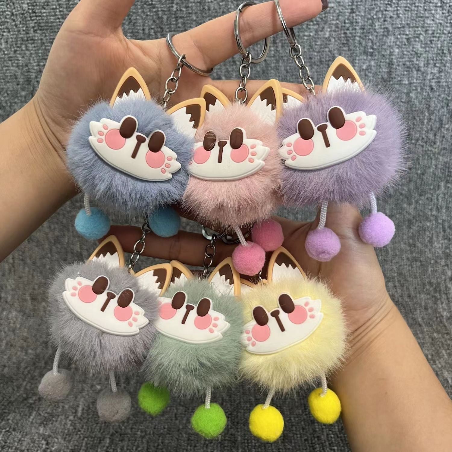 Wholesale Lucky Cat Plush Keychains ACC-KC-ChenChen003