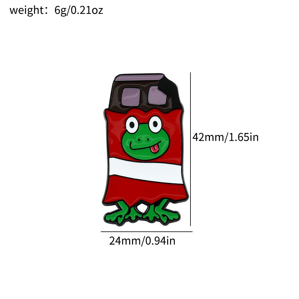 Wholesale Cartoon creative funny frog brooch