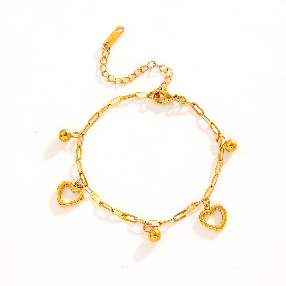 Wholesale Titanium Steel Bracelets Heart Bracelets