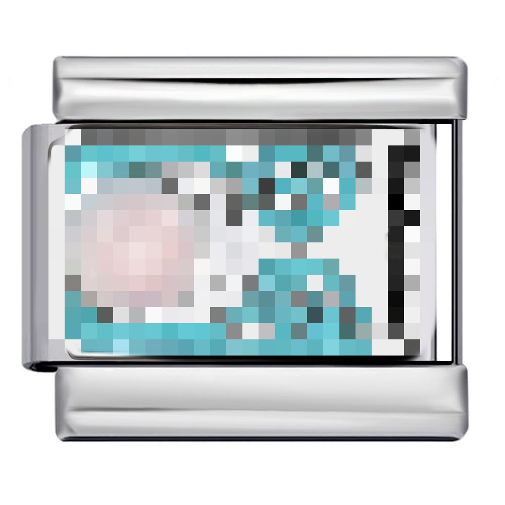 Bracciale italiano modulare all'ingrosso Nature's Secrets Treasury in acciaio al titanio