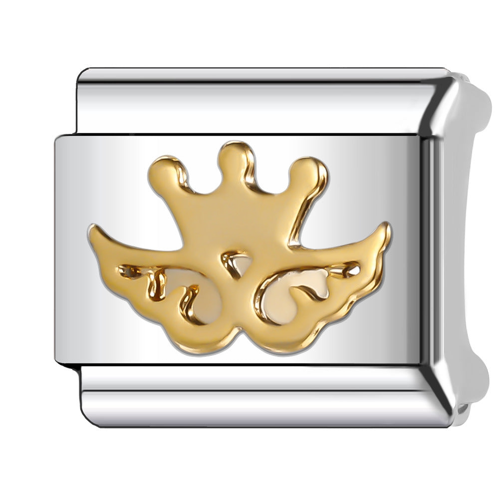 Wholesale Italian Charm Bracelet 9mm DIY Splicing Creative Eye Series Stainless Steel Composable Bracelet