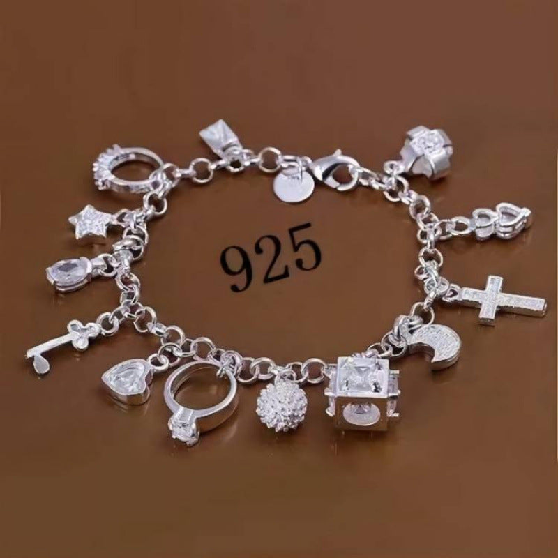 Wholesale Multi-Element Moon Metal Bracelet,  Trendy Jewelry Accessory for Everyday Wear