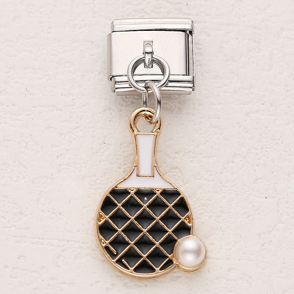 Wholesale 10pcs Italian Charm Bracelet 9mm DIY Splicing Cartoon Pendant Stainless Steel Composable Bracelet