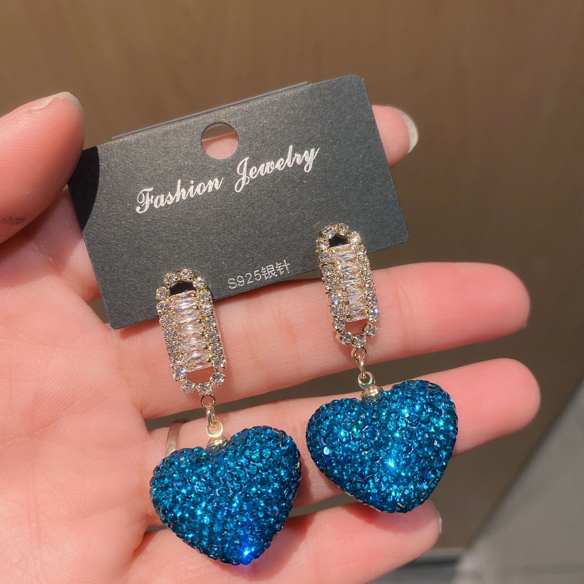 Wholesale  zircon micro-inlaid lovely earrings