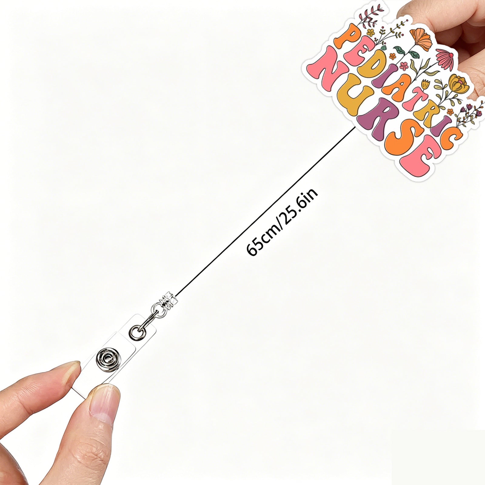 Wholesale Trendy Acrylic Retractable Badge Holder Nurse ID Name Tag Reel Boutique Accessory