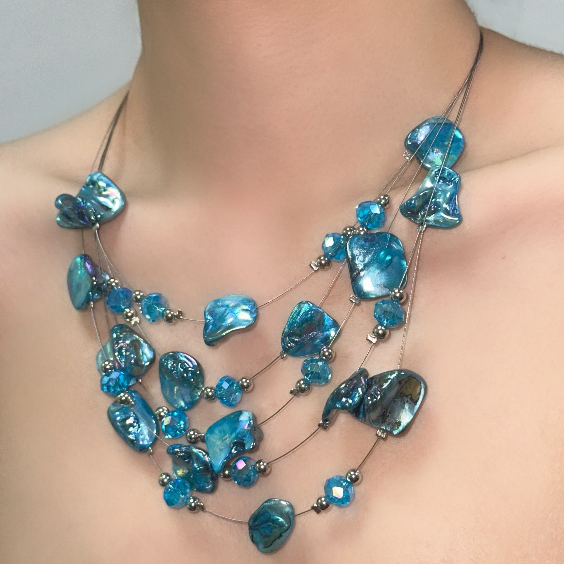 Wholesale Shell necklace irregular bohemian style clavicle chain