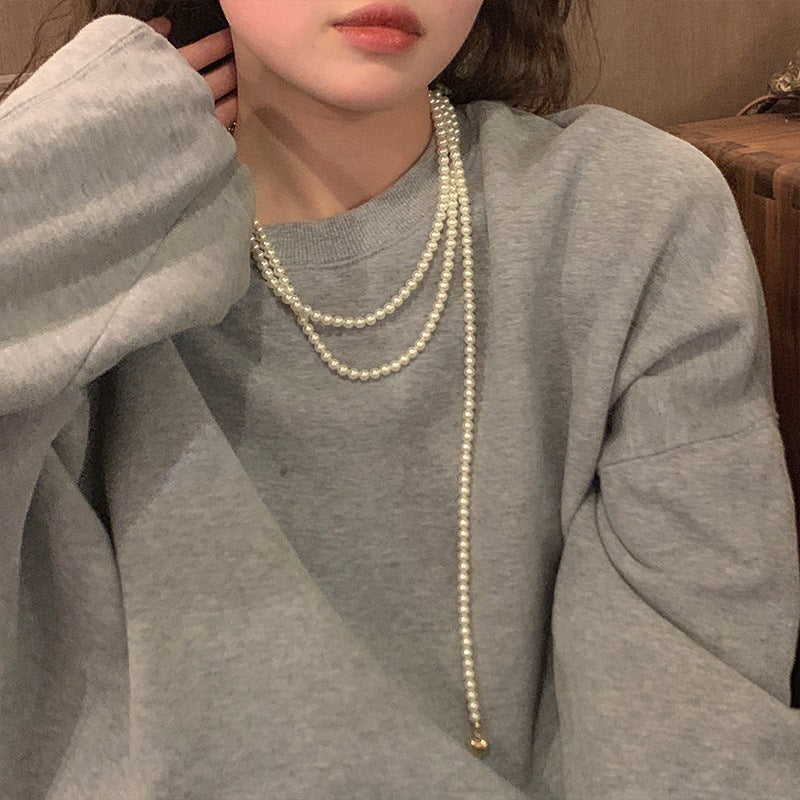 Wholesale Lace Collar Rhinestone Pearl Necklace