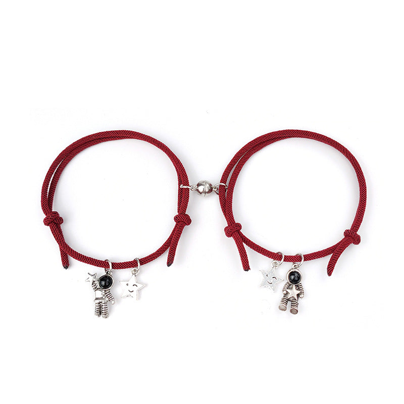 Wholesale Magnet Attraction Astronaut Couple Bracelets Pair ACC-BT-ZiRui001