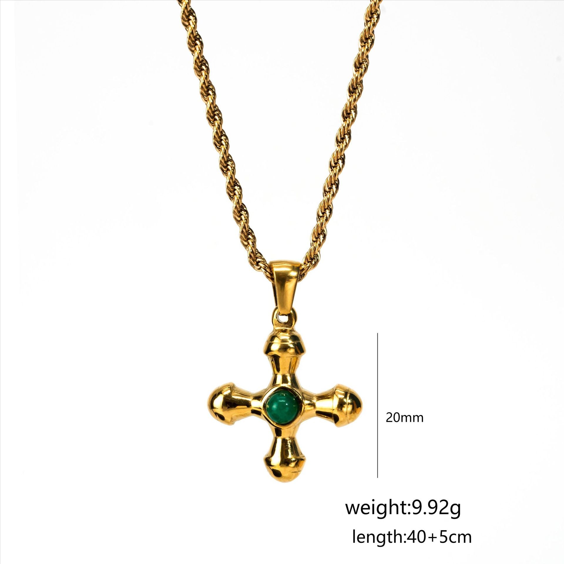 Wholesale Stainless Steel Electroplated 18K Gold Earrings Necklaces ACC-NE-YuHui007