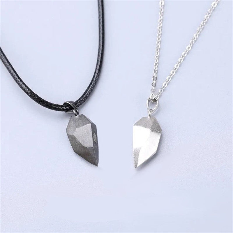 Wholesale Love Magnetic Wishing Stone Spliced Alloy Clavicle Chain Choker Necklace ACC-NE-JiuS001