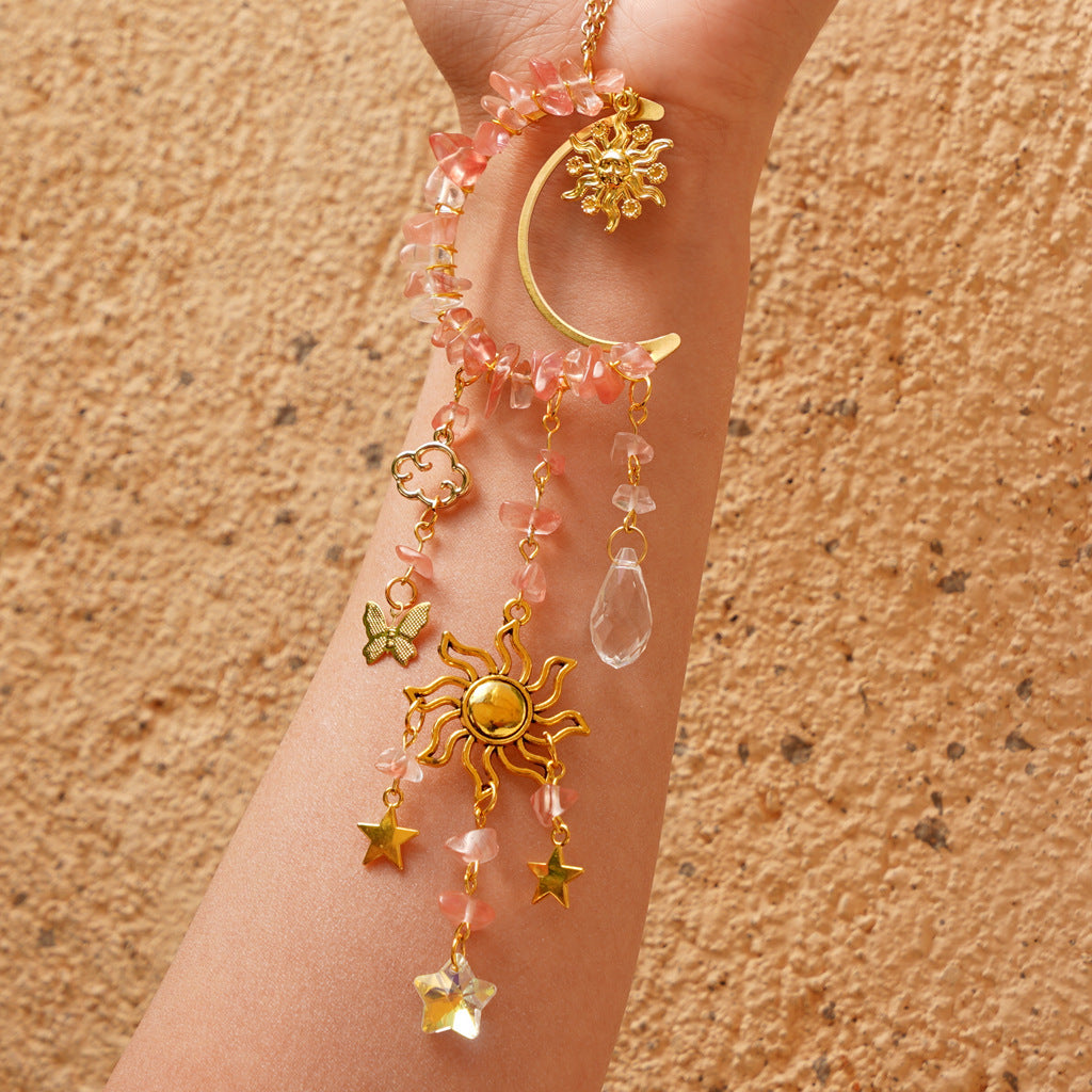 Wholesale Natural Crystal Gravel Sun Catcher Wind Chime ACC-WS-RongGuan002