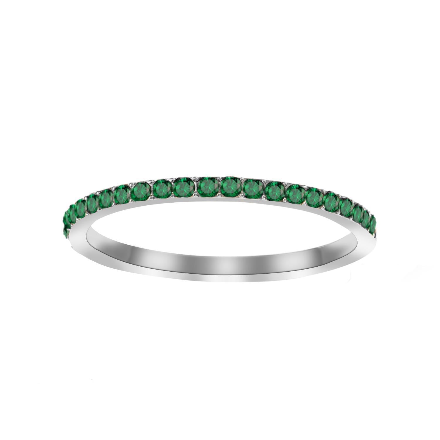Wholesale Stainless Steel Ring with Colorful Birthstone-Colored Diamond Accents