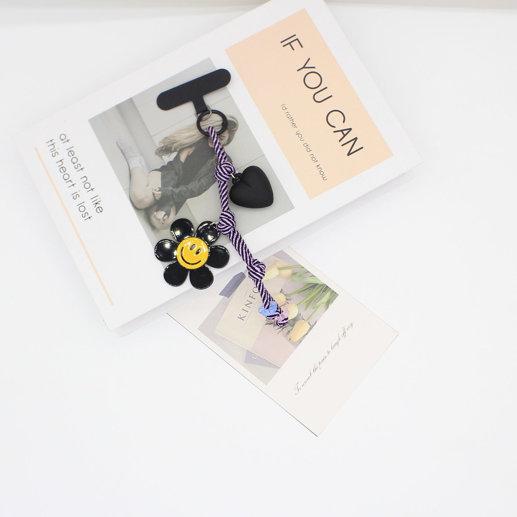 Wholesale sunflower smiley face creative keychain