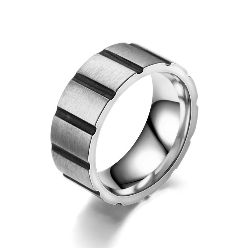 Wholesale  titanium steel men's ring retro style hand jewelry