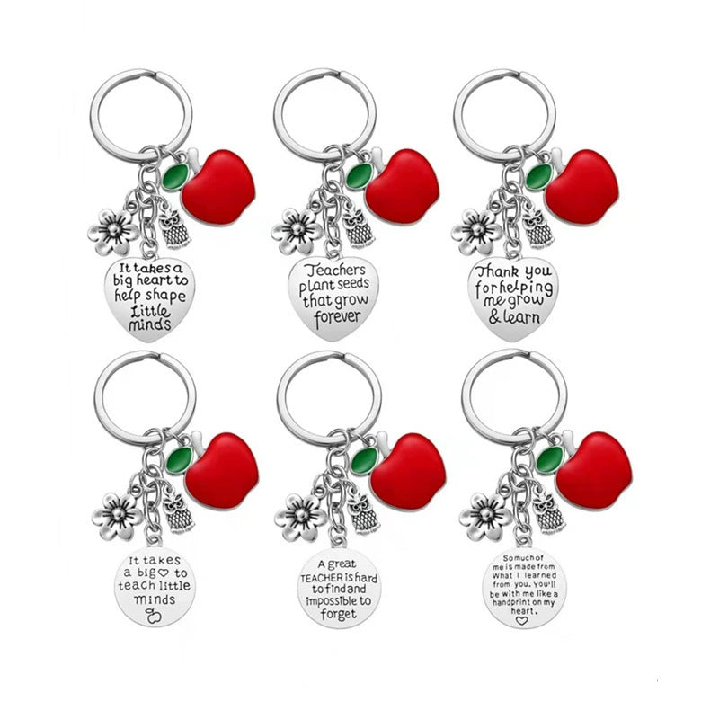 Wholesale Teachers' Day  Engraving Stainless Steel Keychain