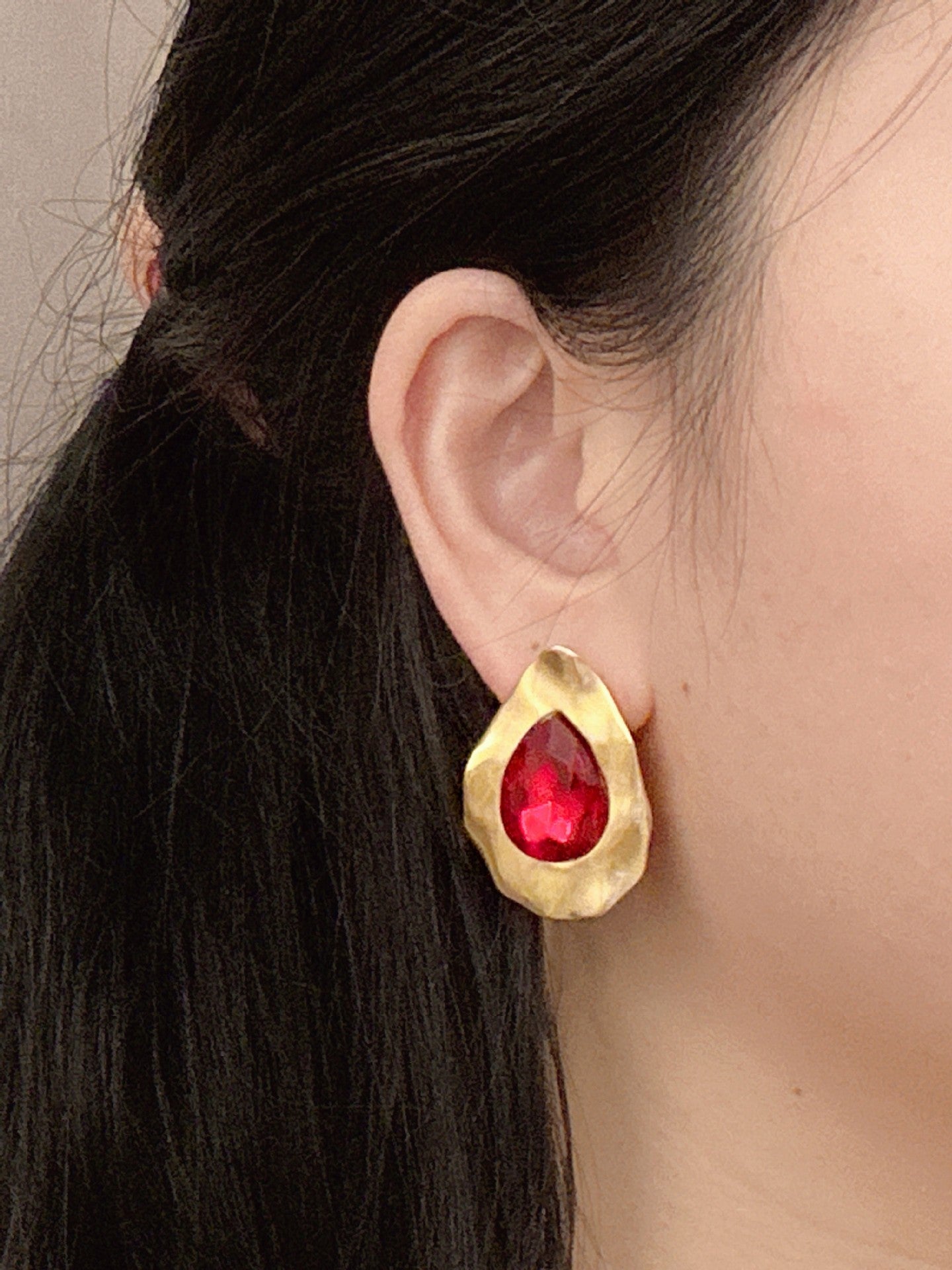 Wholesale Vintage Exaggerated Design 925 Silver Needle Statemente Earrings ACC-ES-Qunq004