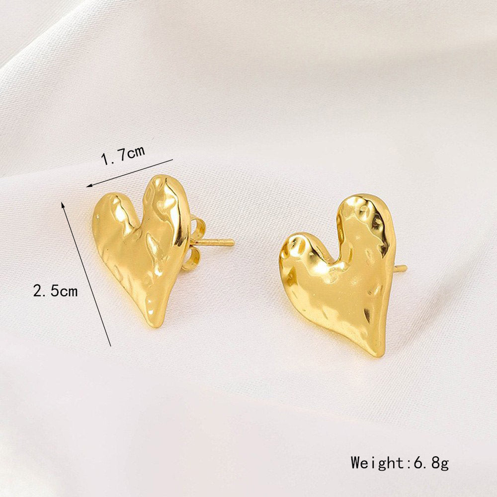 Wholesale Stainless Steel Irregular Exaggerated Earrings ACC-ES-RuiX012
