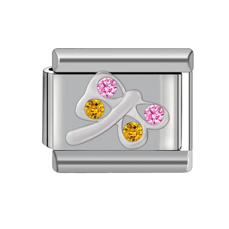 Wholesale Italian Charm Bracelet Stainless Steel Bracelet 9mm DIY Pattern Free Stitching Detachable Composable Bracelet ACC-BT-JL004