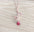 Wholesale Creative Water Drop Red Rose Necklace