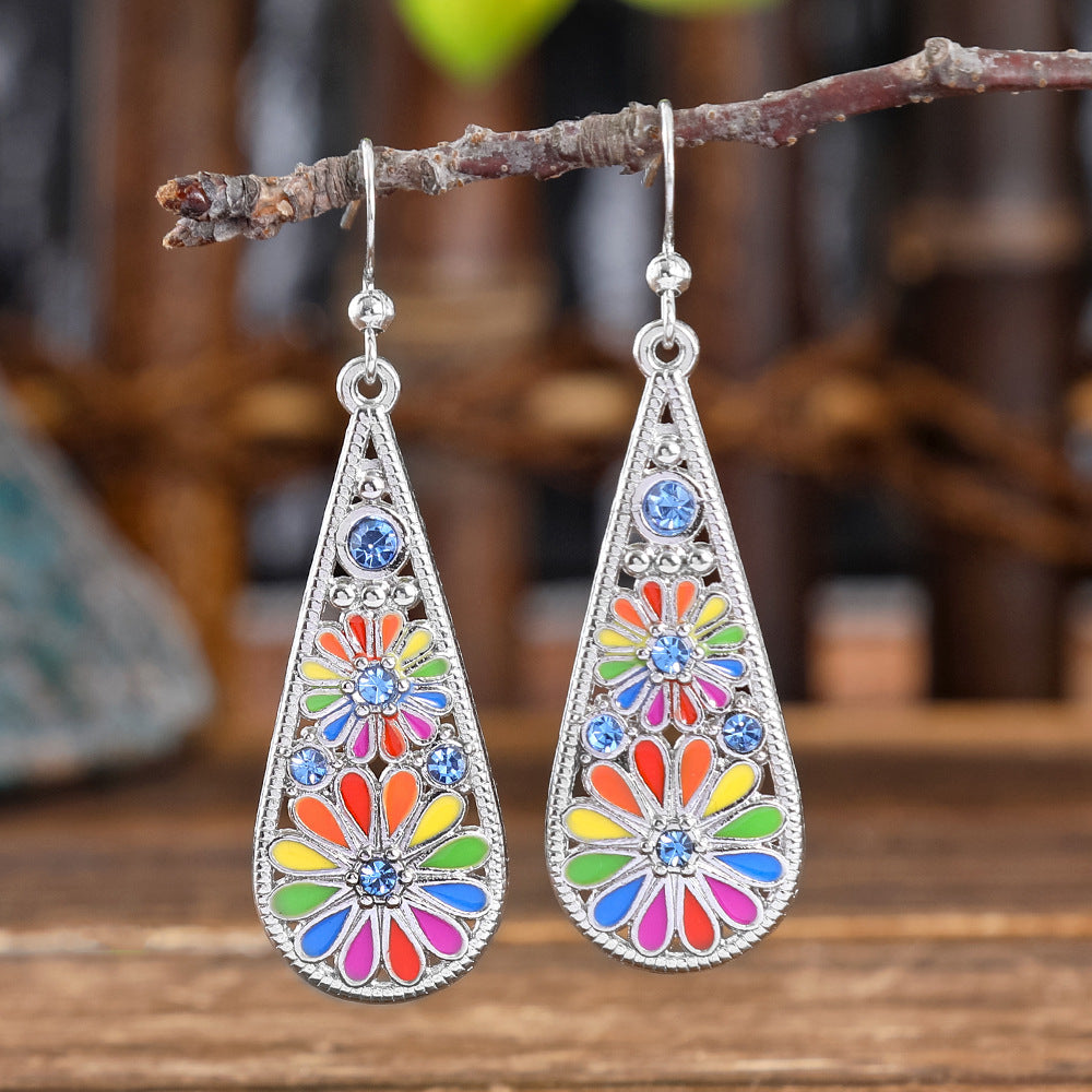 Wholesale  Bohemian Drop Earrings Earrings with Diamond Vintage
