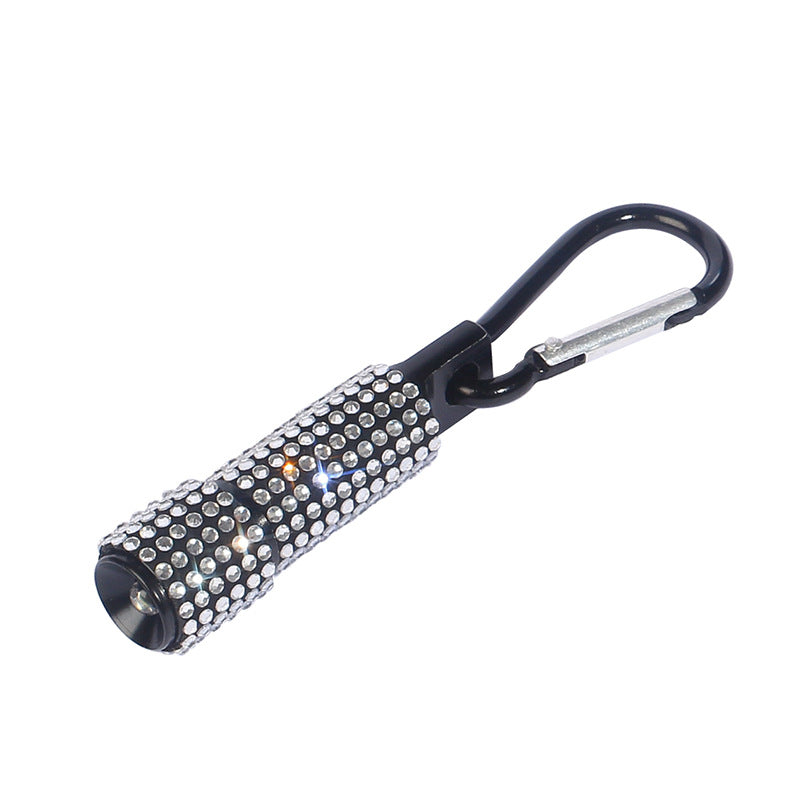 Wholesale Diamond Mini Flashlight Keychain ACC-KC-RuiJie008