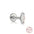 Wholesale 925 sterling silver flat head piercing thread ear bone stud earrings