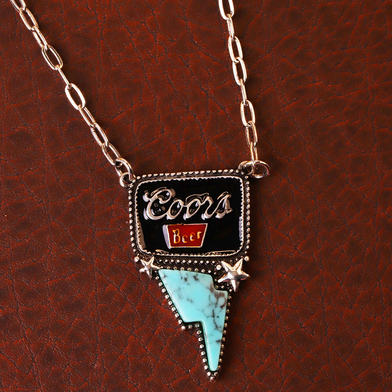 Wholesale Retro Geometric Drip Oil Pendant Necklace,  Fashion Jewelry Accessory for Everyday Wear or Gift Giving