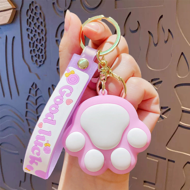 Wholesale Cartoon Cat Claw PVC Keychain ACC-KC-ZhongChi001