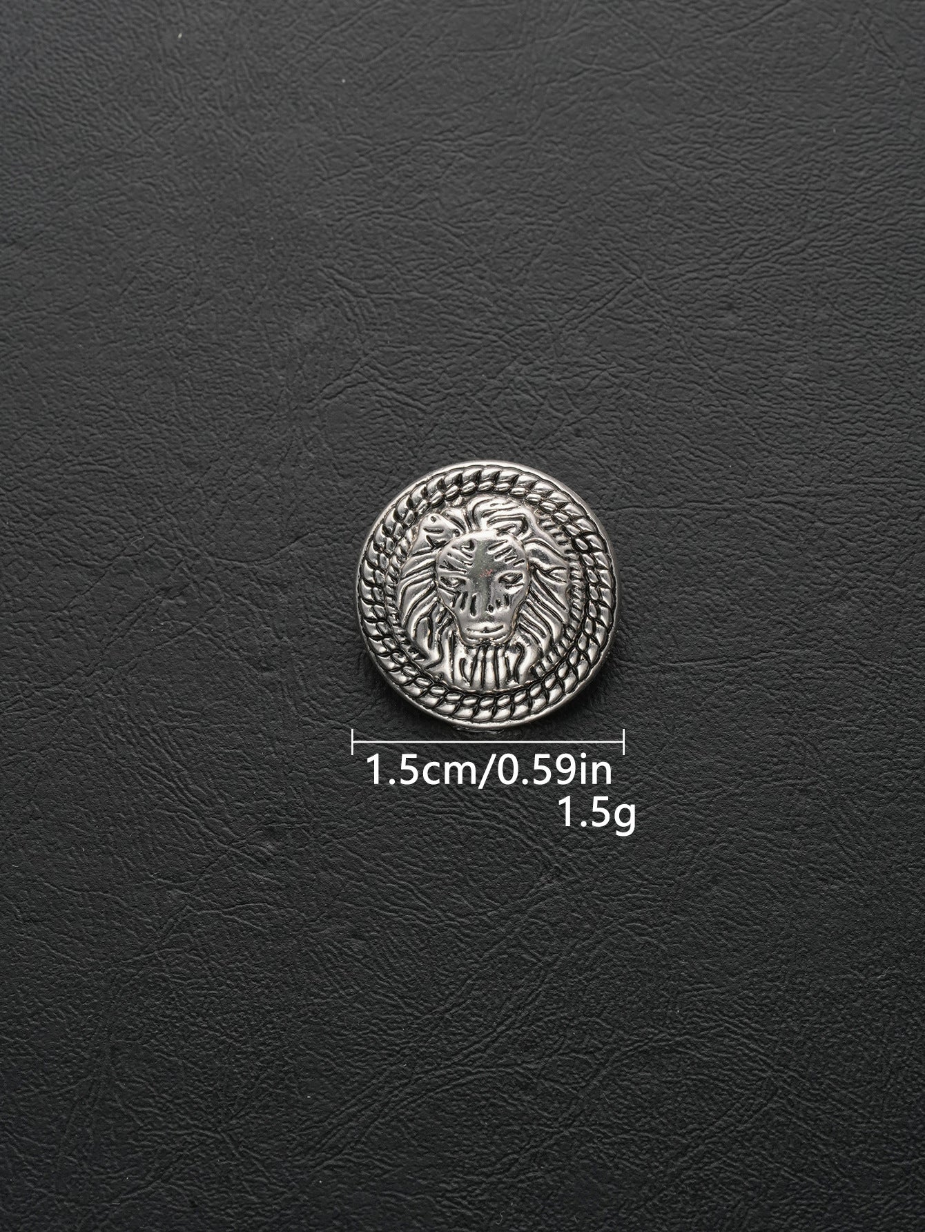 Wholesale 20PCS Metal lion-shaped round cufflinks