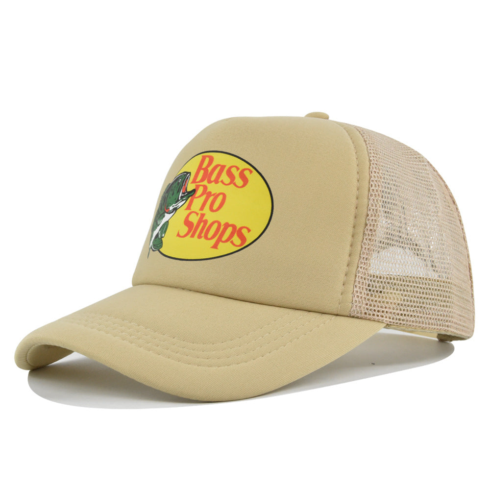 Wholesale Printed fish silk screen cap summer net Hat