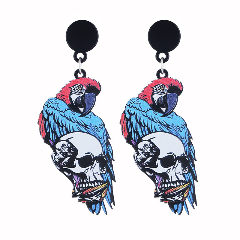 Wholesale  Night Party Horror Acrylic Halloween Earrings