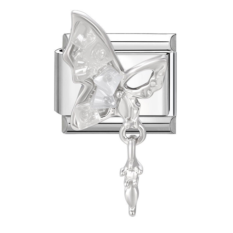 Wholesale Italian Charm Bracelet 9mm DIY Splicing Cute Creative Pendant Stainless Steel Composable Bracelet