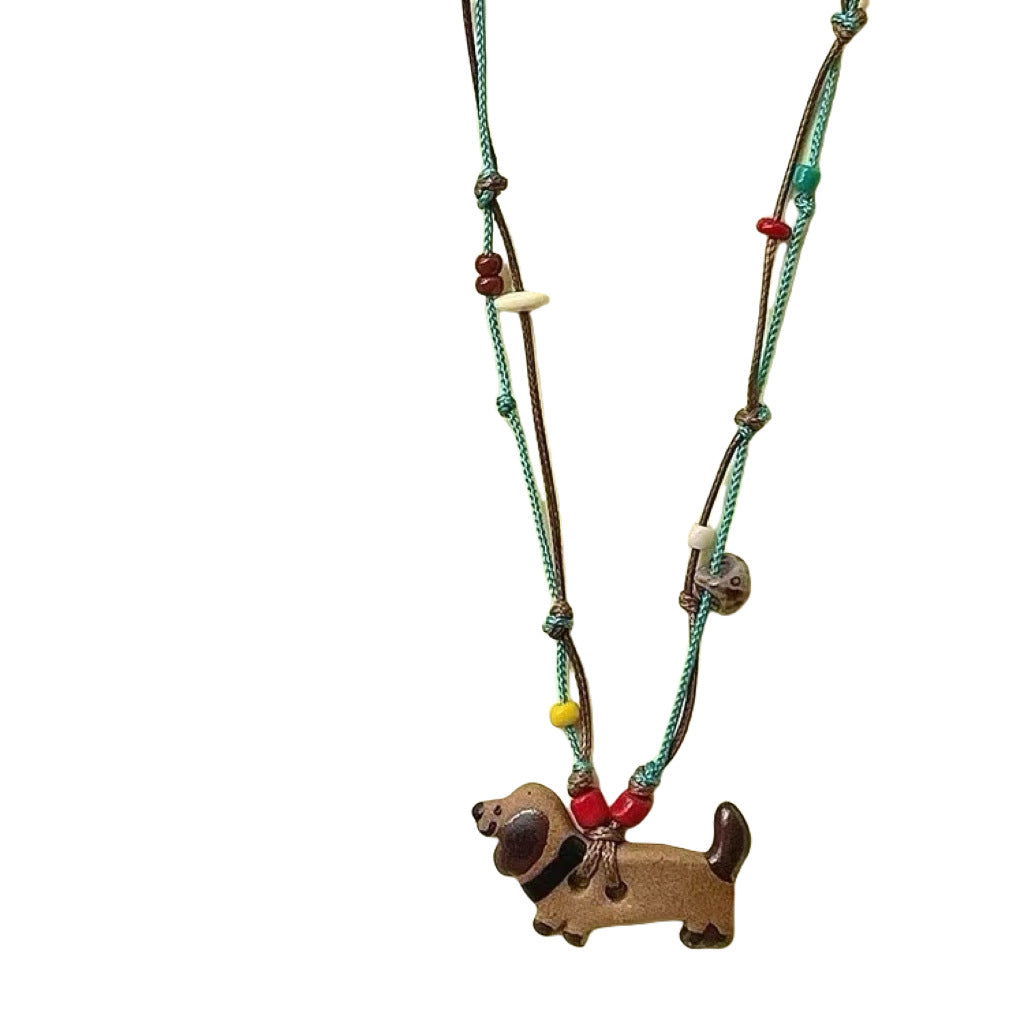 Wholesale Weenie Puppy Necklace Animal Pendant Necklace