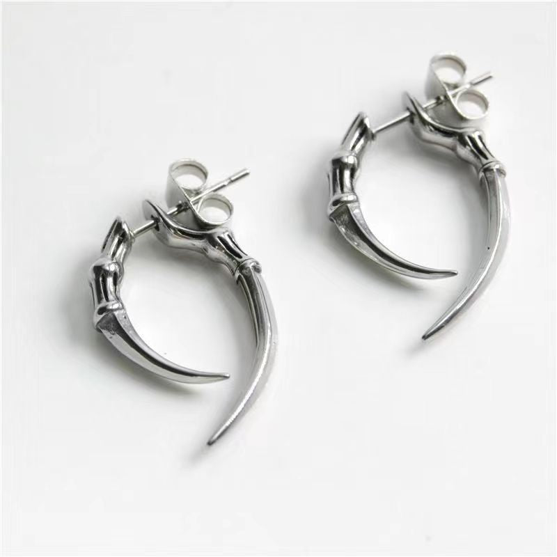 Wholesale men's hook detachable hip hop punk earrings
