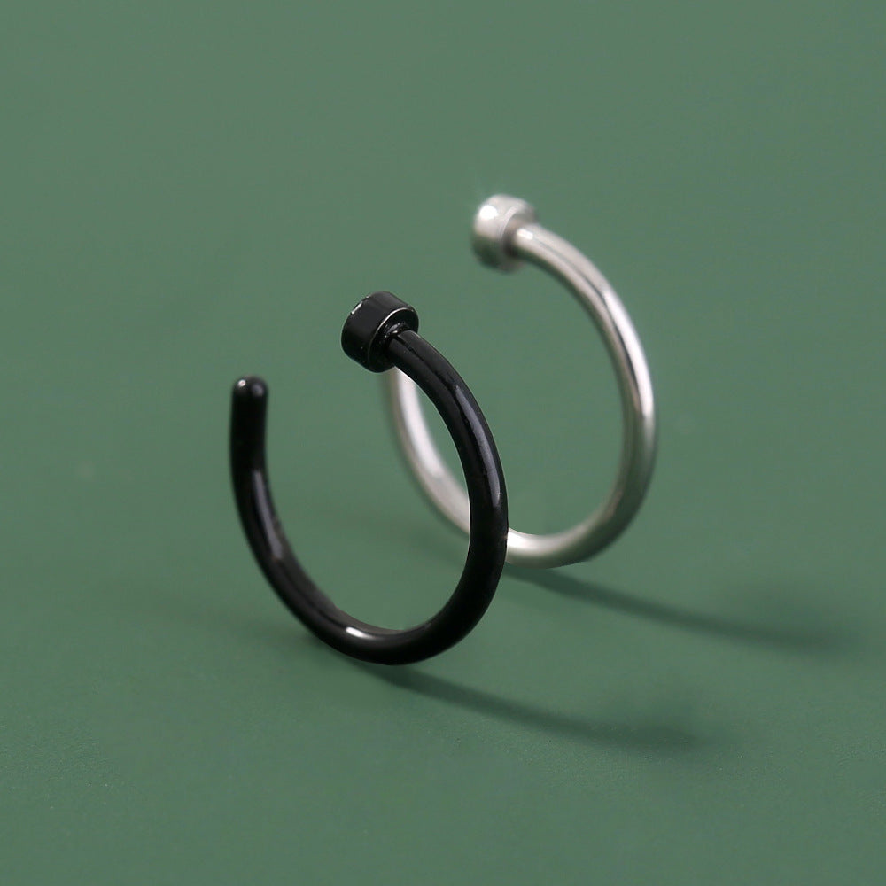 Wholesale  stainless steel puncture U-shaped nose ring puncture nose nail nose accessories direct sales