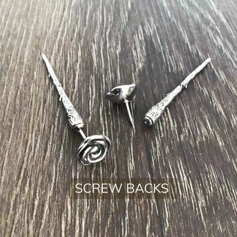 Wholesale  creative retro thorny rose earrings