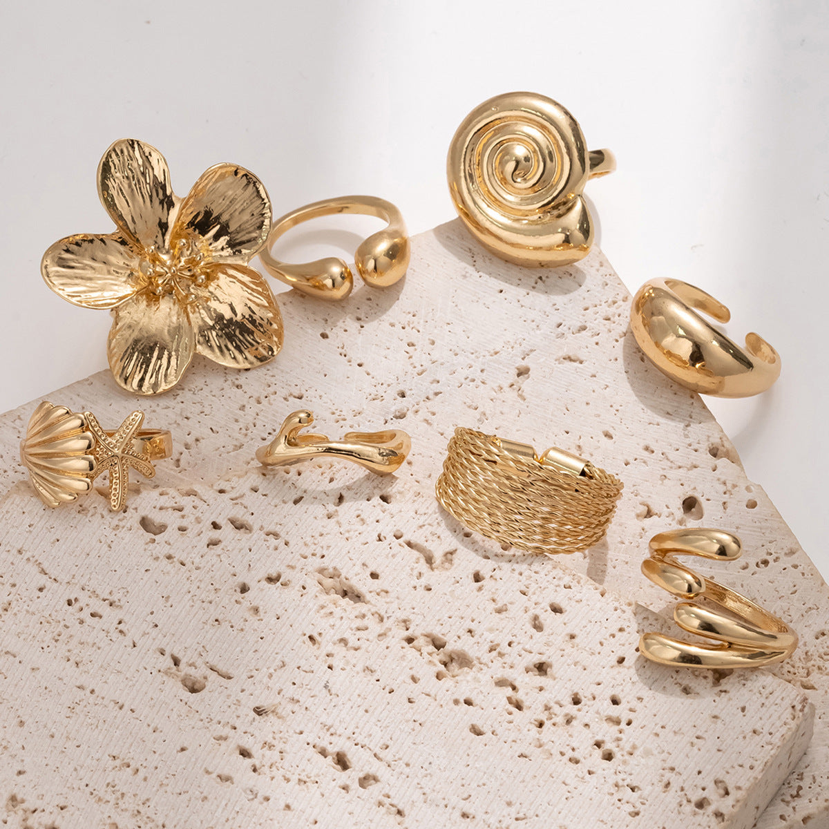 Wholesale Summer Sea Starfish Ring suit