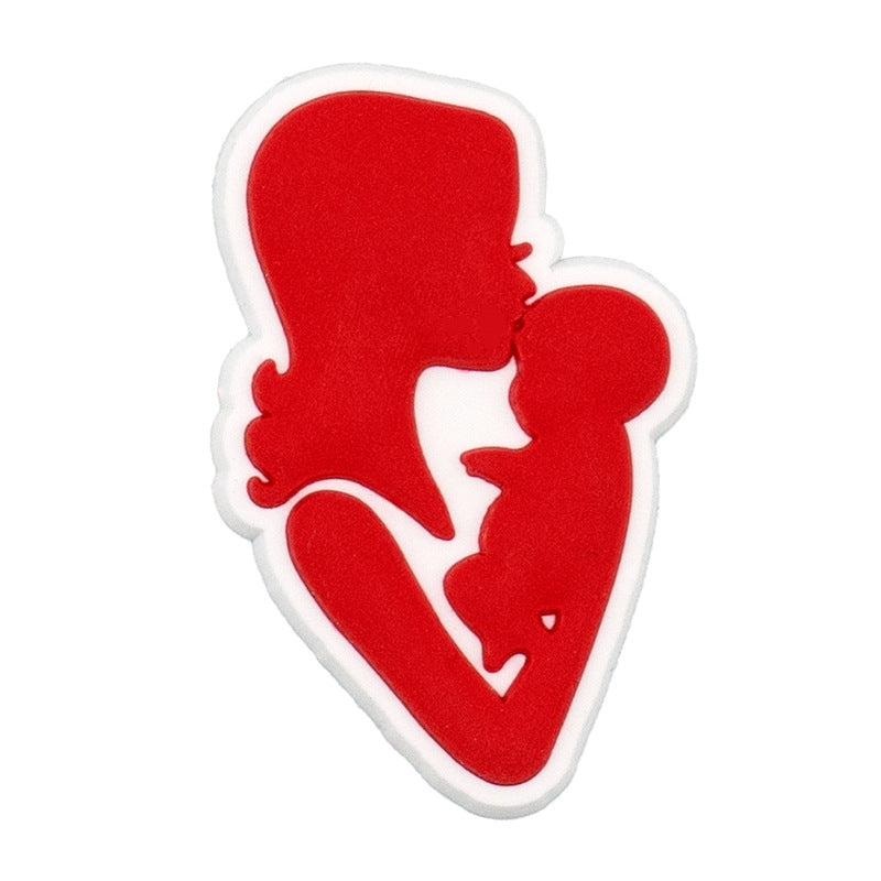 Wholesale 100pcs Random Father's Day Mother's Day Shoes Accessories Shoes Charms