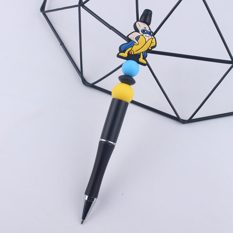 Wholesale Cartoon fruit series  handmade beaded ballpoint pen