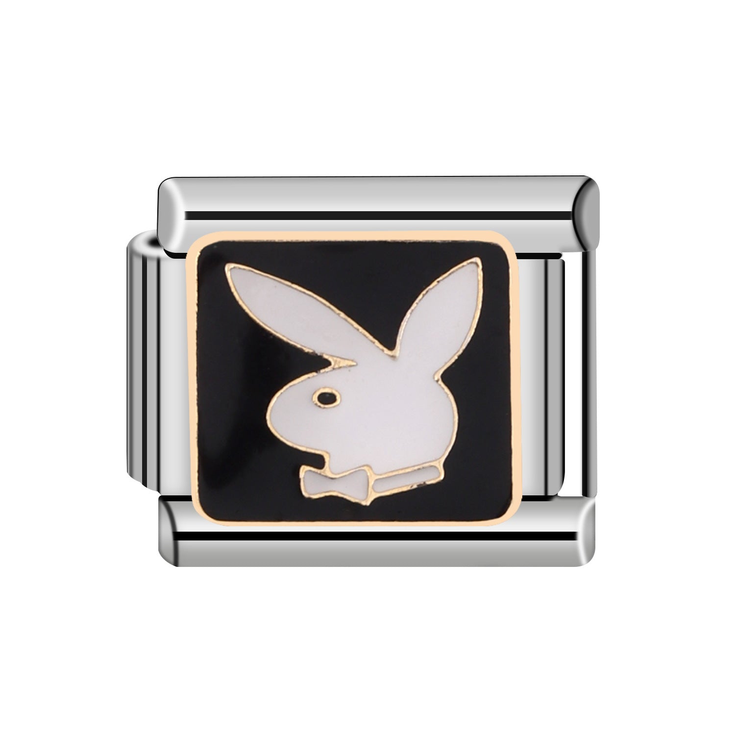 Wholesale Italian Charm Bracelet 9mm DIY Spliced Removable Stainless Steel Flower Oval Composable Bracelet ACC-BT-XY015