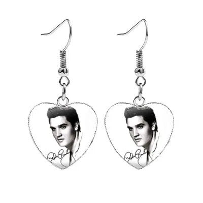 Wholesale Rock singer heart earrings