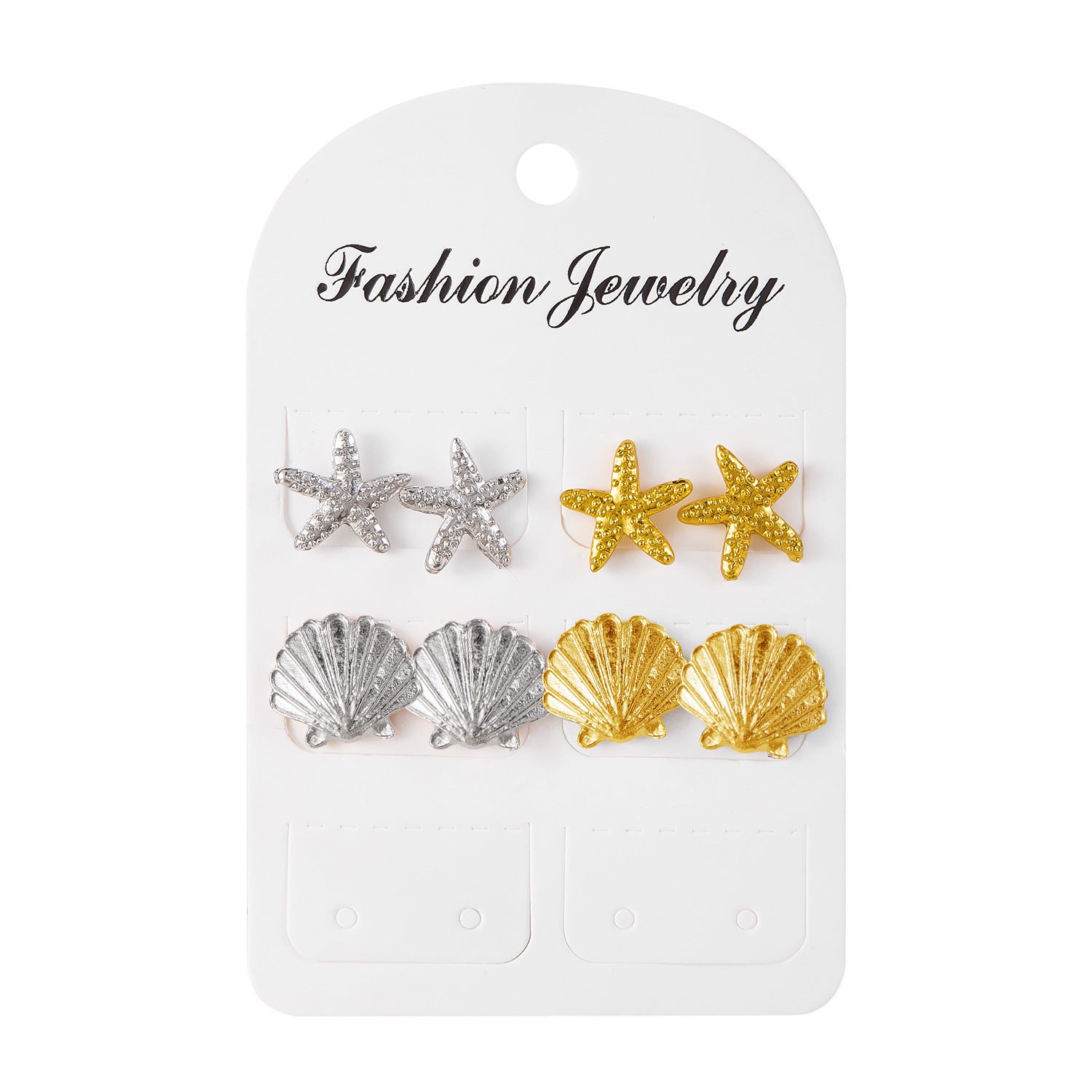 Wholesale  Starfish Earrings Fashion All-match Earrings Set