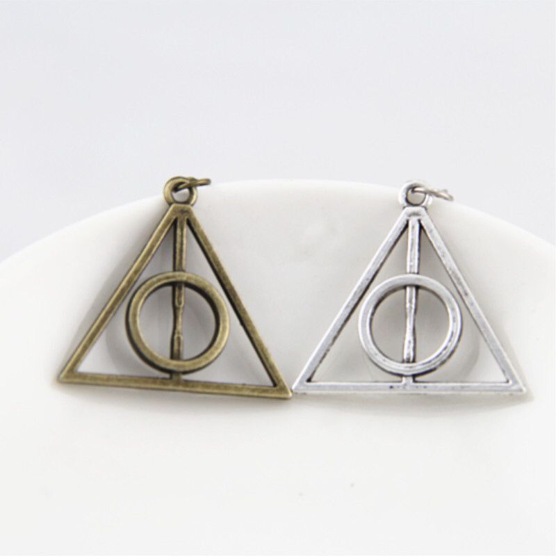Wholesale Deathly Hallows Triangle Pendant Sweater Necklace